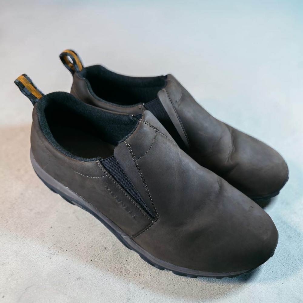 Merrell Jungle Moc Slip On Shoes Brown Nubuck Suede Mens Size 13